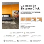 Piso Vinílico Kflooring AquaL  5.7 mm SPC Tránsito Comercial Intenso Click 2.257 m² - Image 4