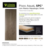 Piso Vinílico Kflooring AquaL  5.7 mm SPC Tránsito Comercial Intenso Click 2.257 m² - Image 3