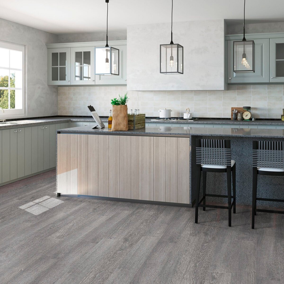 Piso Vinílico Kflooring AquaL  5.7 mm SPC Tránsito Comercial Tipo Shopping Click 2.257 m² - Image 4