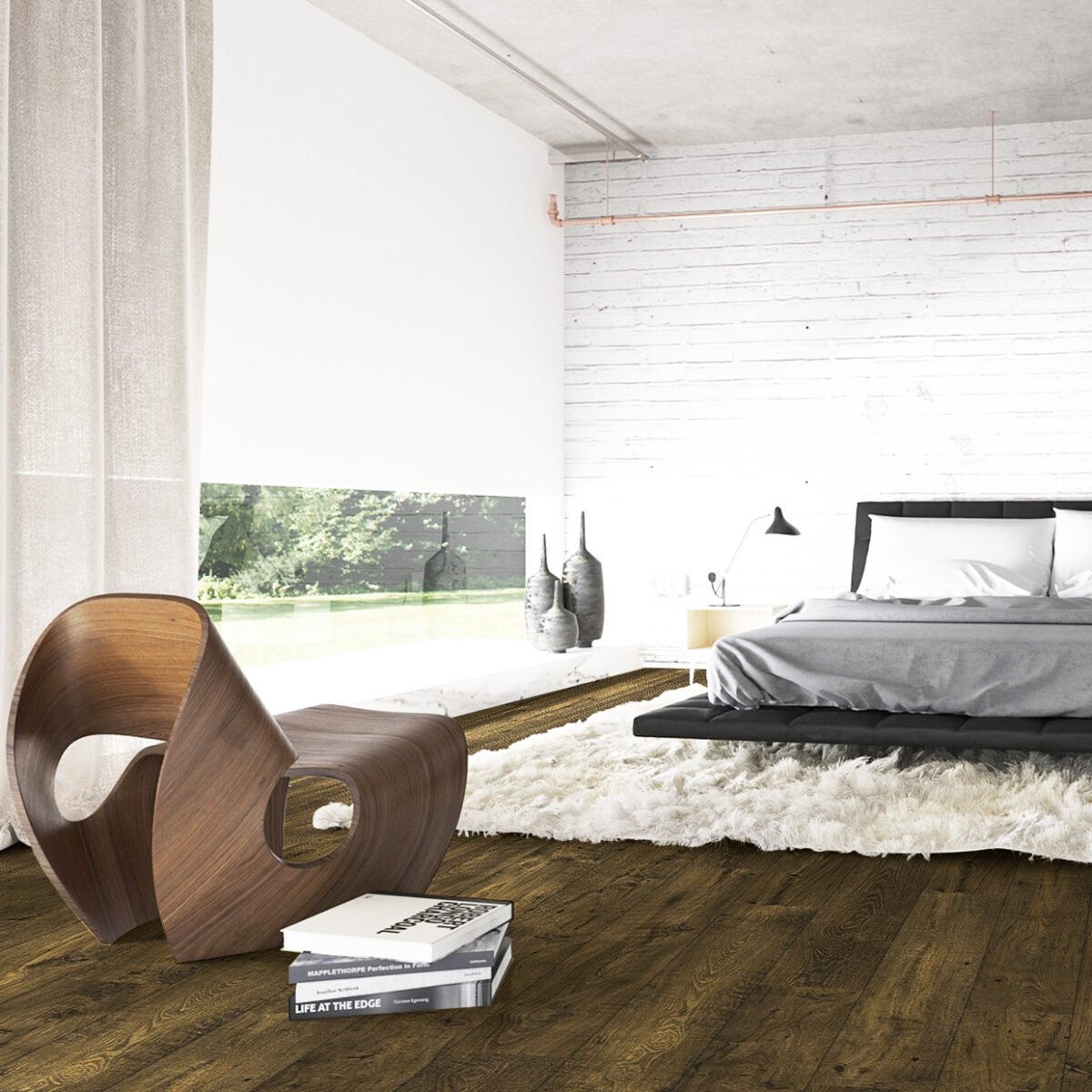 Piso Vinílico Kflooring AquaS  Roble Oscuro 4.5 mm SPC Tránsito Comercial Intenso Click 2,63 m² - Image 4