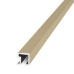 Listello Cuadrado Atrim 9 mm Aluminio Peltre Brillante