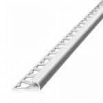 Guardacanto Bullnose Atrim 10 mm Aluminio Cromo Brillante