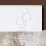 Zócalo Curvo Atenneas 9.5 cm MDF prepintado blanco / apto para contramarco - Image 3