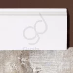 Zócalo Moldurado Atenneas 5.6 cm MDF Prepintado blanco - Image 3