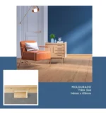 Zócalo de Pino Kflooring Moldurado 69 mm Natural - Image 5