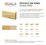 Zócalo de Pino Kflooring Curvo 69 mm Natural - Image 2