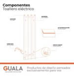 Toallero Eléctrico Atrim Coco 26x95 cm Acero Inoxidable - Image 4