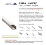 Listello LED Simple Lumière Atrim 16 mm Aluminio Anodizado - Image 3