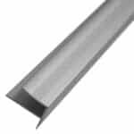 Naríz de Escalera 9 20x21.4 mm Aluminio Anodizado Plata Tira 2 m