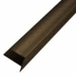 Naríz de Escalera 13 20x25.4 mm Aluminio Anodizado Bronce Tira 2 m