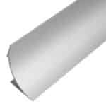 Zócalo Sanitario Curvo 50x50mm Aluminio Anodizado Plata