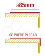 Nariz de Escalón Plegable Guala 85 mm PVC Negro 5 m - Image 4