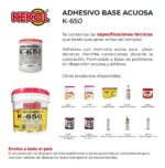 Adhesivo K650 con Memoria para Piso Técnico Adhekol Kekol Pote 1 kg - Image 2