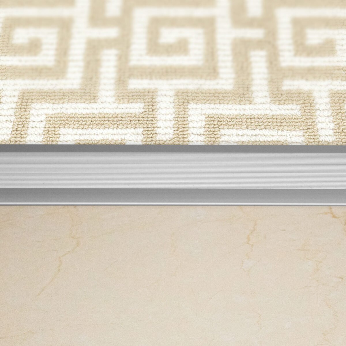 Plana Media 30 mm Aluminio Anodizado Plata Tira 95 cm - Image 2