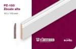 Zócalo Moldurado Atenneas 10.3 cm MDF Prepintado Blanco