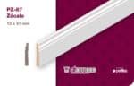 Zócalo Moldurado Atenneas 8.7 cm MDF Prepintado Blanco