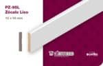 Zócalo Curvo Atenneas 9.5 cm MDF prepintado blanco / apto para contramarco