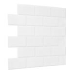 Frigg 30.5X30.5 cm PU Subway Blanco Brillante - Image 2