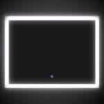 Espejo LED Rectangular Luz Fría 80x60 cm
