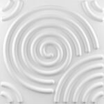 Placas 3D PVC Frigg 50x50 cm PVC Blanco