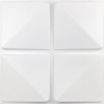 Placas 3D PVC Frigg 50x50 cm PVC Blanco