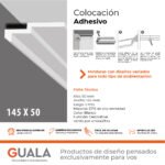 Moldura Contemporánea 50x145 mm EPS Blanco Tira 2 m - Image 5