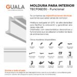 Moldura Funcional LED Tapa Riel 140x110 mm EPS Blanco Tira 2 m - Image 5