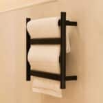 Toallero Eléctrico Atrim Singular 45 x 49 cm Acero Inoxidable Negro Mate - Image 2