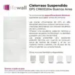 Placa Cielorraso Desmontable EPS Buenos Aires 60x60 cm Blanco - Image 4