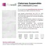 Placa Cielorraso Desmontable EPS Lineal 60x60 cm Blanco - Image 4