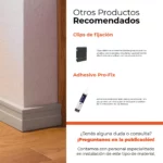 Zócalo de EPS Atrim Line 70 mm PVC Visón Mate - Image 6