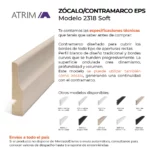 Zócalo Contramarco Atrim Soft 70 mm EPS Visón Mate - Image 4