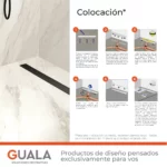 Desagüe Lineal Atrim Aqua Negro 60 cm Acero Inoxidable Mate - Image 8