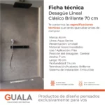 Desagüe Lineal Atrim Aqua Clásico 70 cm Acero Inoxidable Brillante - Image 6