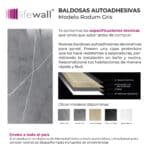 Vinilanato Decorativo Autoadhesivo 30x60 Gris Calia Lifewall 0.18 m² - Image 7