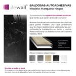 Vinilanato Decorativo Autoadhesivo 30x60 Marquina Negro Lifewall 0.18 m² - Image 7