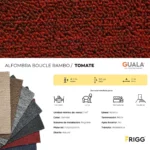Alfombra Bouclé Frigg Floring Rambo 4 mm Tomate 1m² - Image 2