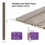 Revestimientos Wall Panel Zen Classic 2.90 m Chocolate Mate - Image 7