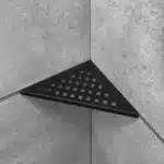 Estante Esquinero Triangular Cuadrado Atrim Aplicable Negro Mate 23 cm - Image 3