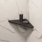 Estante Esquinero Triangular Lineal Atrim Aplicable Negro Mate 23 cm - Image 3