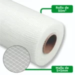 Malla de Revoque Vetromesh 5x5 mm 90 gr/m² Rollo 50 m