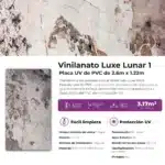 Revestimiento Pared Lifewall Vinilanato Luxe Lunar 1 PVC UV Simil Mármol 122x260cm - Image 5