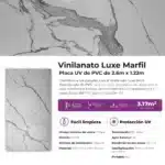 Revestimiento Pared Lifewall Vinilanato Luxe Marfil PVC UV Simil Mármol 122x260cm - Image 5