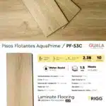 Piso Flotante Frigg AquaPrime Fresno 9.5 mm HDF Simil Madera Alto Tránsito 2.38 m² Caja - Image 4