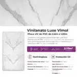 Revestimiento Pared Lifewall Vinilanato Luxe Vimol PVC UV Simil Mármol 122x260cm - Image 5