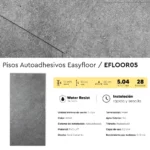 Piso Vinílico Autoadhesivo Easyfloor Asfalt 1.5 mm LVT Tránsito Residencial Frigg 5.04m² - Image 6