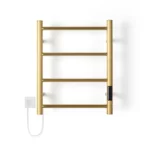 Toallero Eléctrico Atrim Petit Coco 50x40 cm Acero Oro Mate