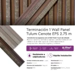 Wall Panel Tulum Cenote EPS Mate 2.75m Terminación 1 - Image 3