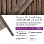Wall Panel Tulum Cenote EPS Mate 2.75m Terminación 2 - Image 3