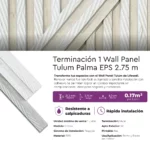 Wall Panel Tulum Palma EPS Mate 2.75m Terminación 1 - Image 3